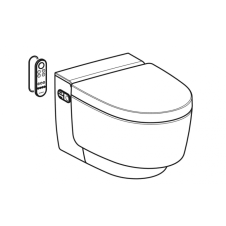Geberit Aquaclean Mera Comfort, Wall-mounted toilet