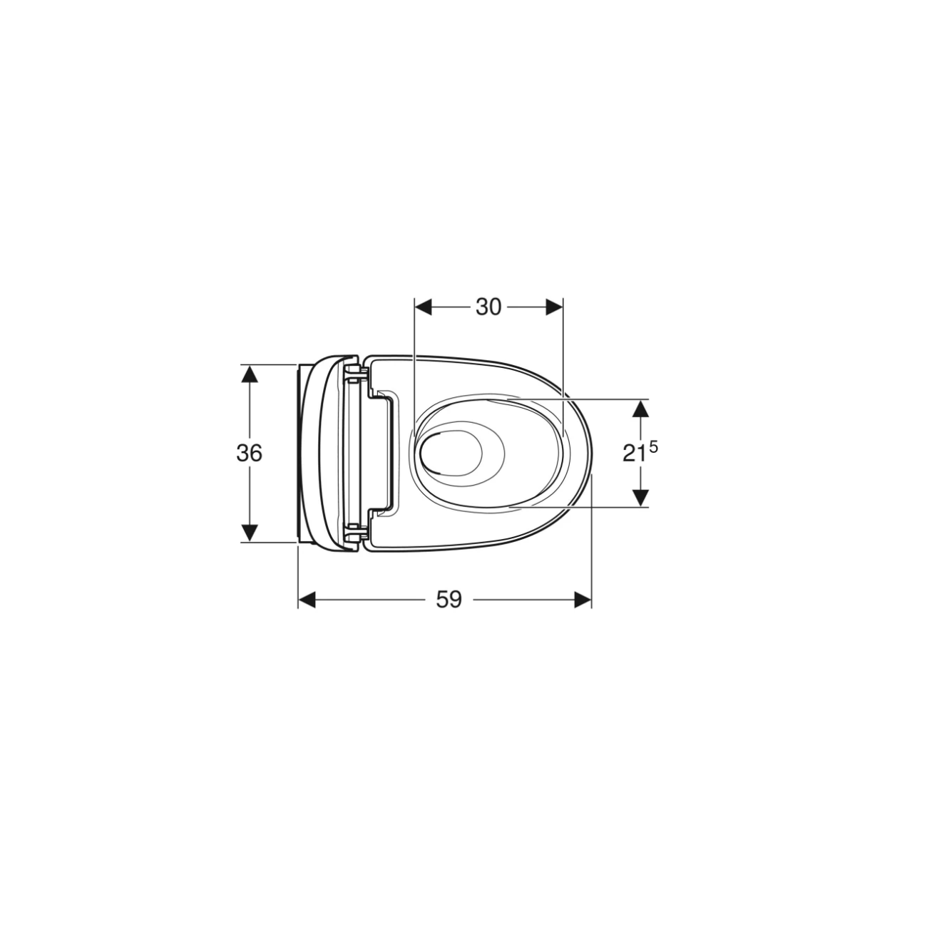 Geberit Aquaclean Mera Comfort, Wall-mounted toilet