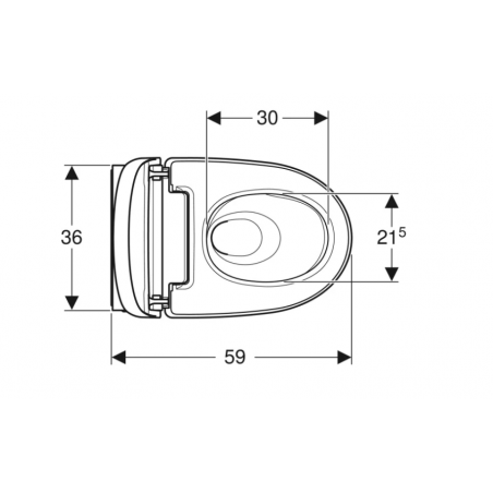 Geberit Aquaclean Mera Comfort, Wall-mounted toilet