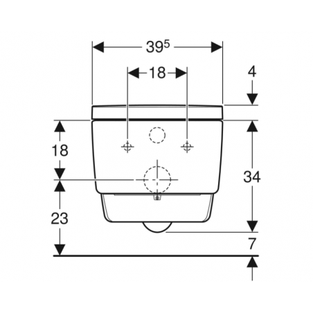 Geberit Aquaclean Mera Comfort, Wall-mounted toilet