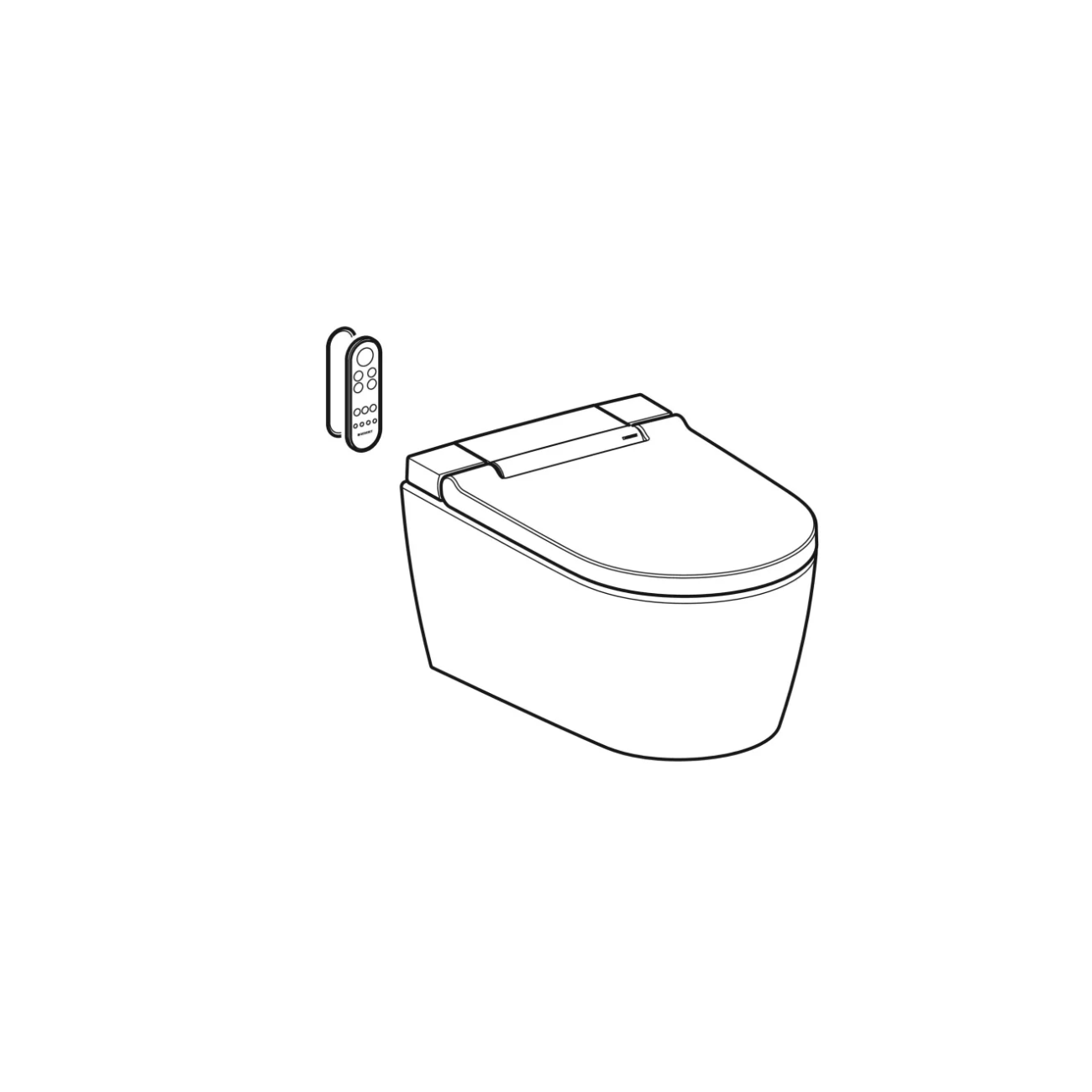 Geberit Acquaclean Sela, Vaso sospeso