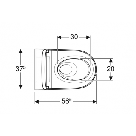 Geberit Acquaclean Sela, Vaso sospeso