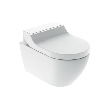 Geberit Acquaclean Tuma Comfort, Ensemble complet vase suspendu rimfree