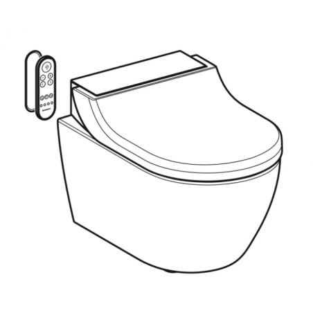 Geberit Acquaclean Tuma Comfort, Set completo vaso sospeso rimfree