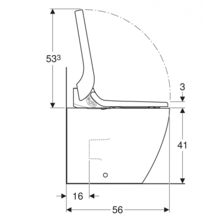 Geberit Acquaclean Tuma, Vaso a pavimento