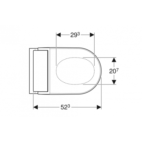 Geberit Acquaclean Tuma, Vaso a pavimento