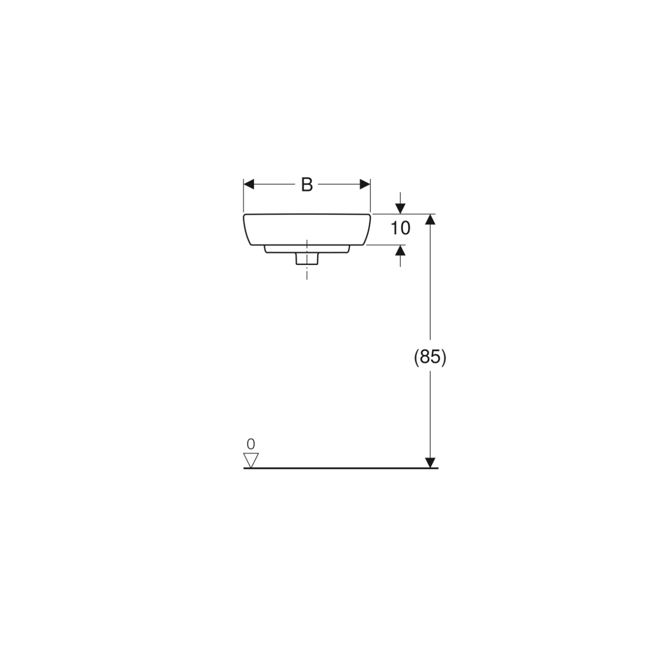 Geberit Selnova, Lave-mains 41 à angle