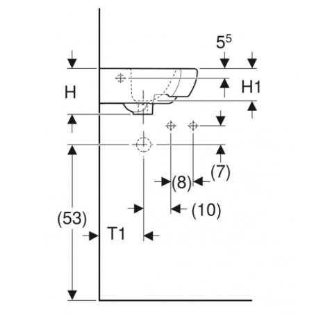 Geberit Selnova, Lave-mains 41 à angle
