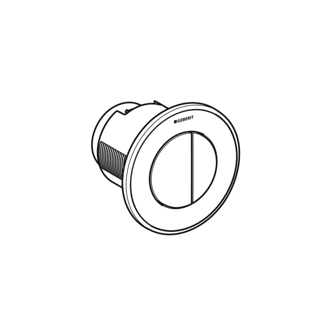 Geberit Tipo01, Placca da incasso doppiotasto