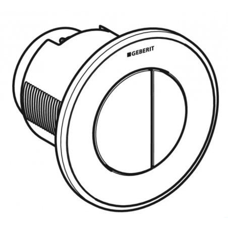 Geberit Tipo01, Placca da incasso doppiotasto