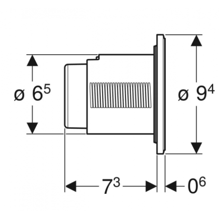 Geberit Tipo01, Placca da incasso doppiotasto