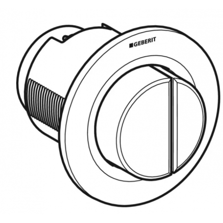 Geberit Tipo01, Built-in double extended button plate