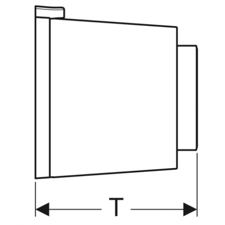 Geberit Tipo01, Built-in plate desterno monotonous