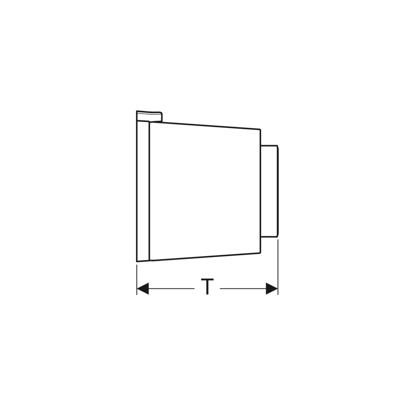 Geberit Tipo01, Plaque extérieure monotone