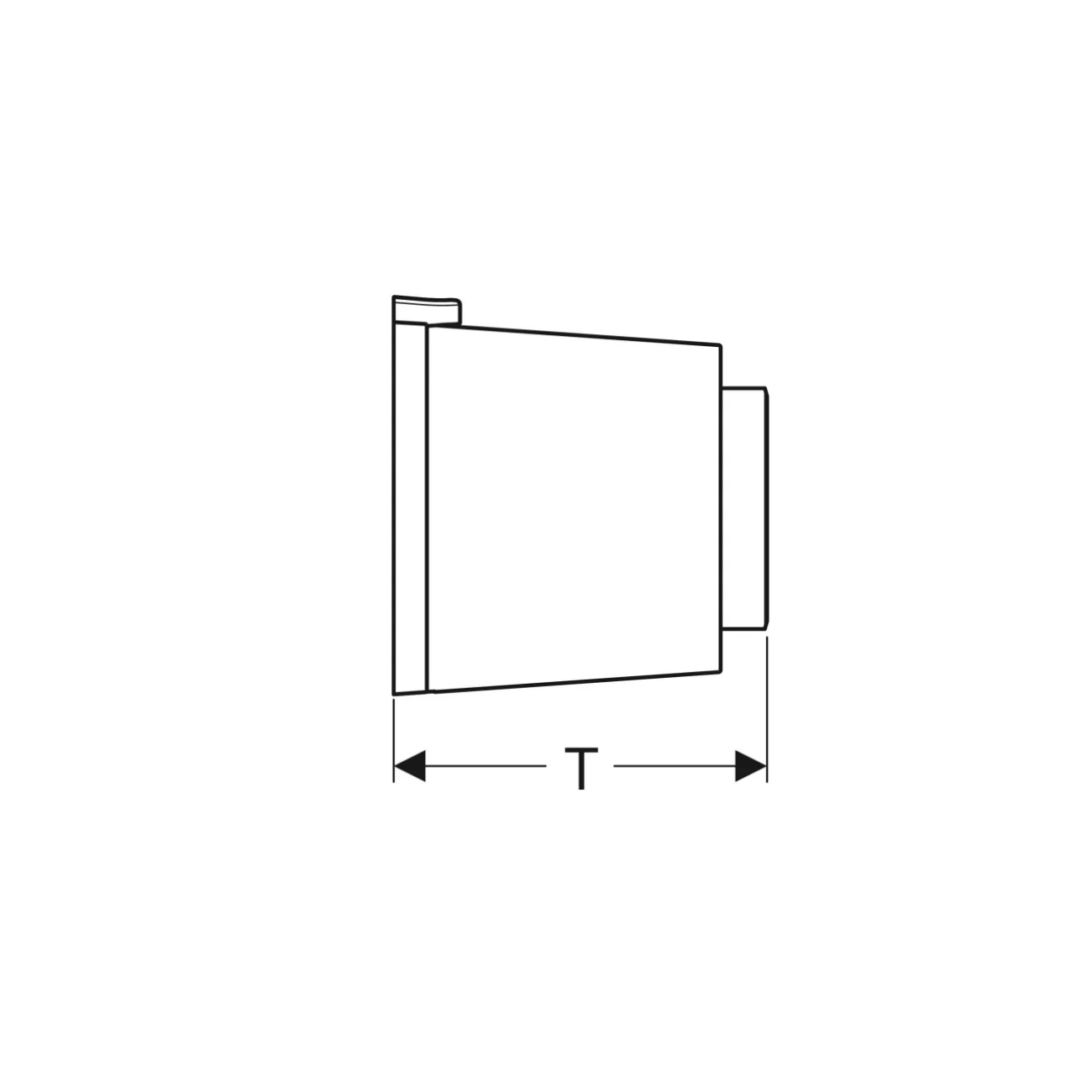 Geberit Tipo01, Plaque externe double bouton