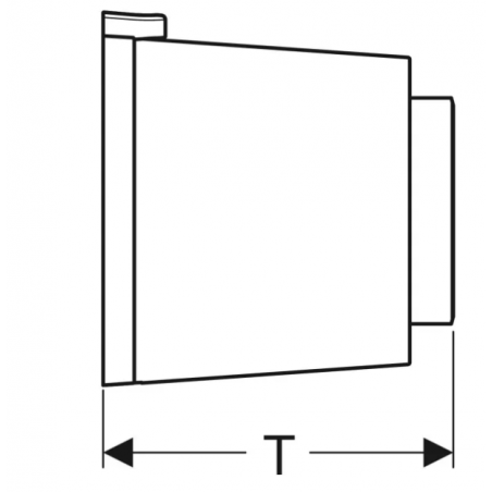 Geberit Tipo01, Plaque externe double bouton