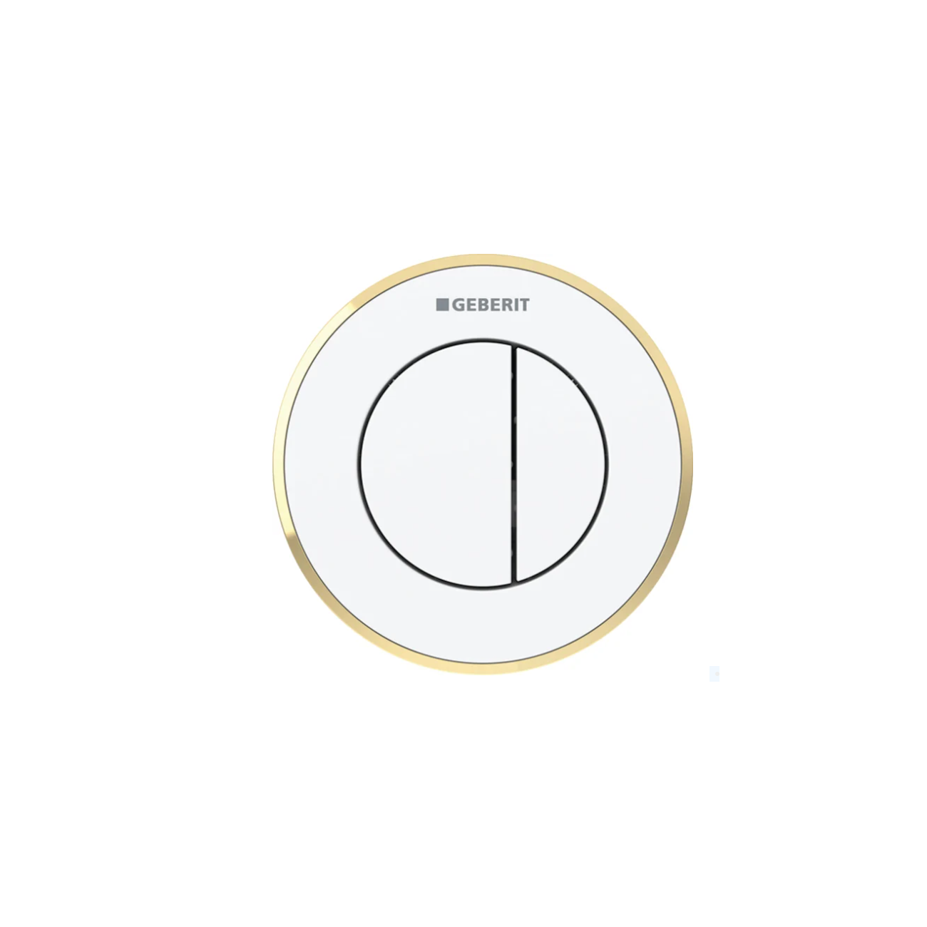 Geberit TIPO10, Placca doppio tasto bianco/oro/bianco