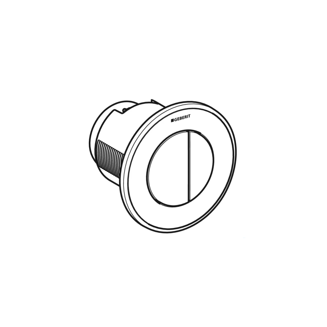 Geberit TIPO10, Placca doppio tasto cromato/satinato/cromato