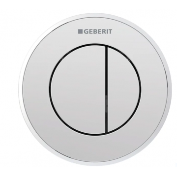 Geberit TIPO10, Placca doppio tasto cromato/satinato/cromato