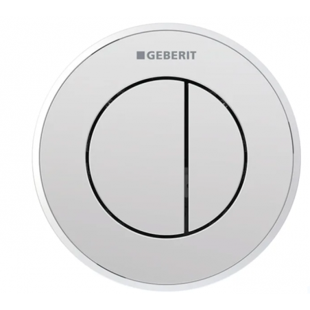 Geberit TIPO10, Placca doppio tasto cromato/satinato/cromato