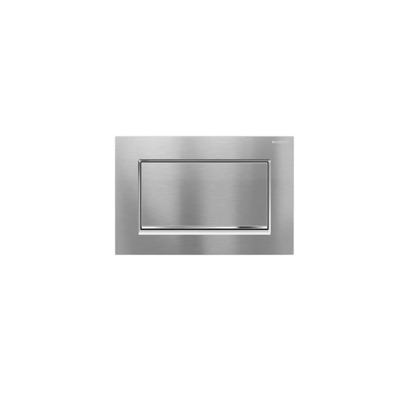 Geberit Sigma30, Stop button plate chrome brushed/ chrome/ chrome brushed anti-ready