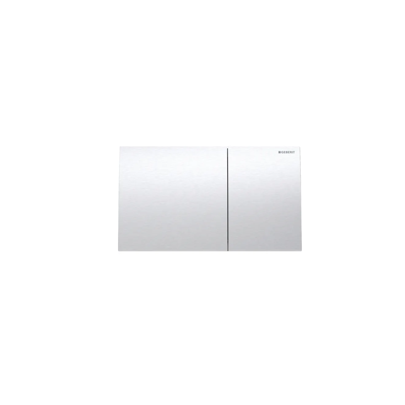 Geberit Sigma70, Plate with double button brushed chrome