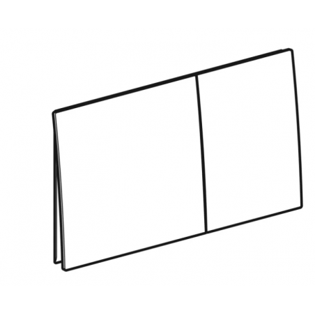 Geberit Sigma70, Plaque avec double bouton blanc mat