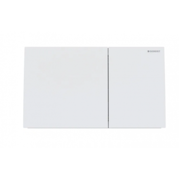 Geberit Sigma70, Placca con tasto doppio bianco opaco