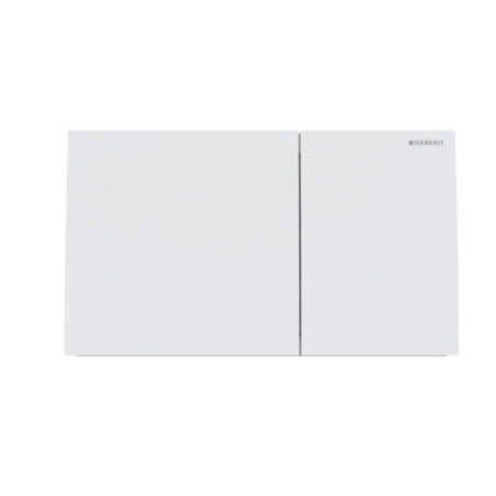 Geberit Sigma70, Plaque avec double bouton blanc mat