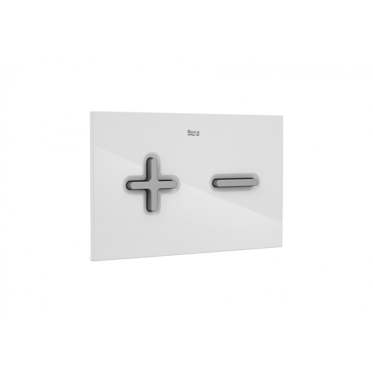 Roca PL6, Double drive plate White/Grey lacquered