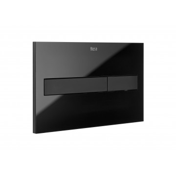 Roca PL7, Flush plate  Black crystal finish double