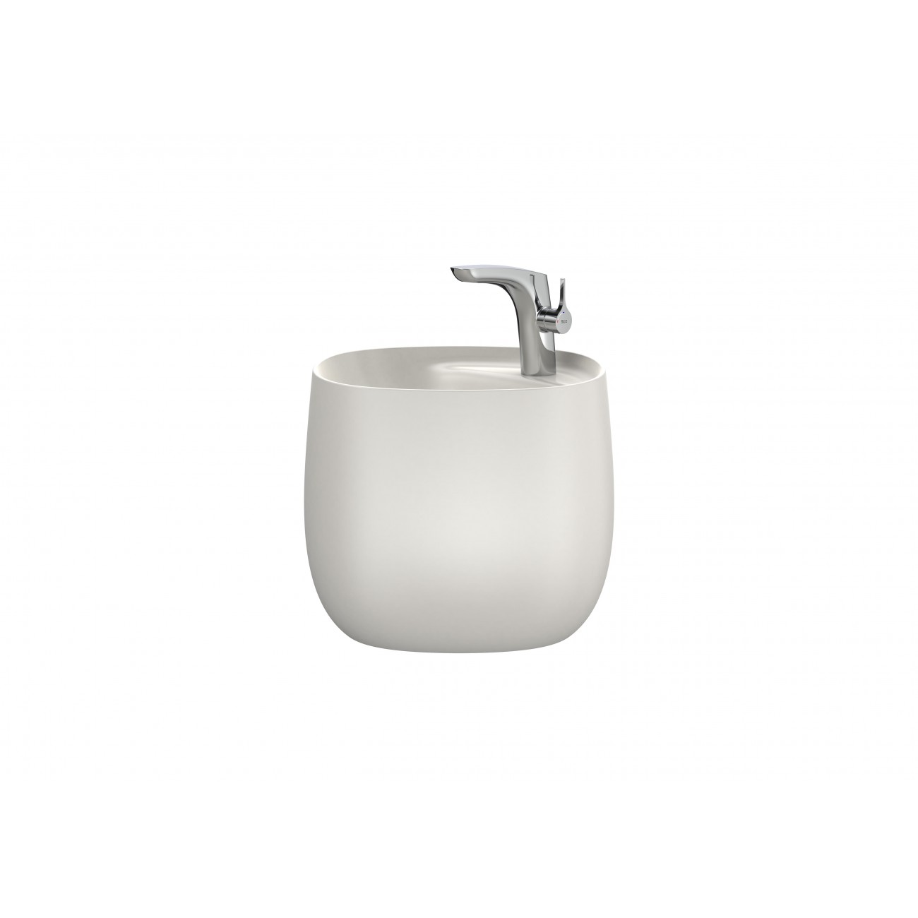 Roca Beyond, Lavabo semi totem fineceramic
