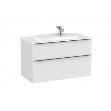 Roca Unik Beyond, Mobile 2 cassetti con maniglia grigio artico