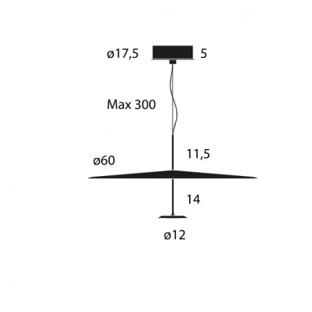 Lumina Dot 600 Suspension lamp