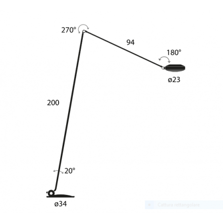 Lumina Elle LED Lampada da terra