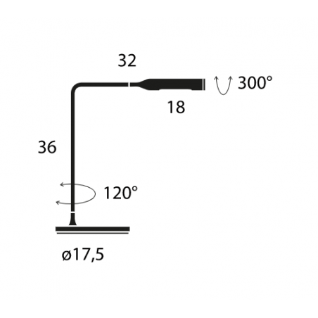 Lumina Flo Bedside Table lamp