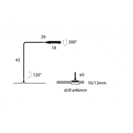 Lumina Flo Gromment F46 Table lamp