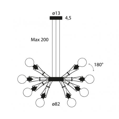 Lumina Matrix Otto Lampada a sospensione