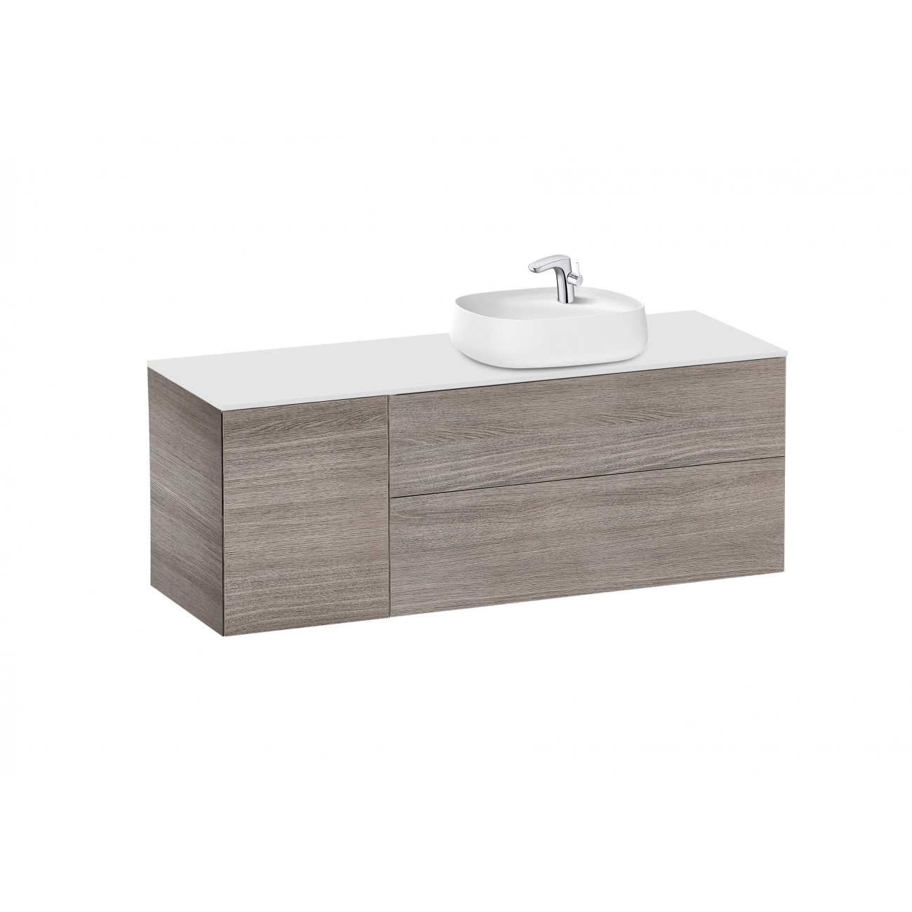 Roca Beyond Sink cabinet 585 asymmetrical support