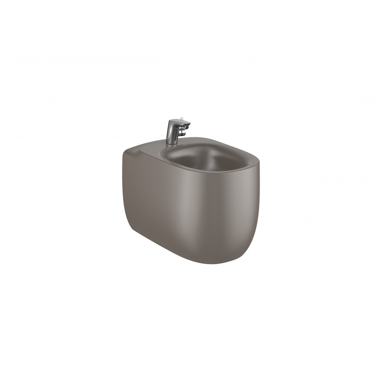 Roca Beyond Floor bidet flush with wall without holes for bidet covers