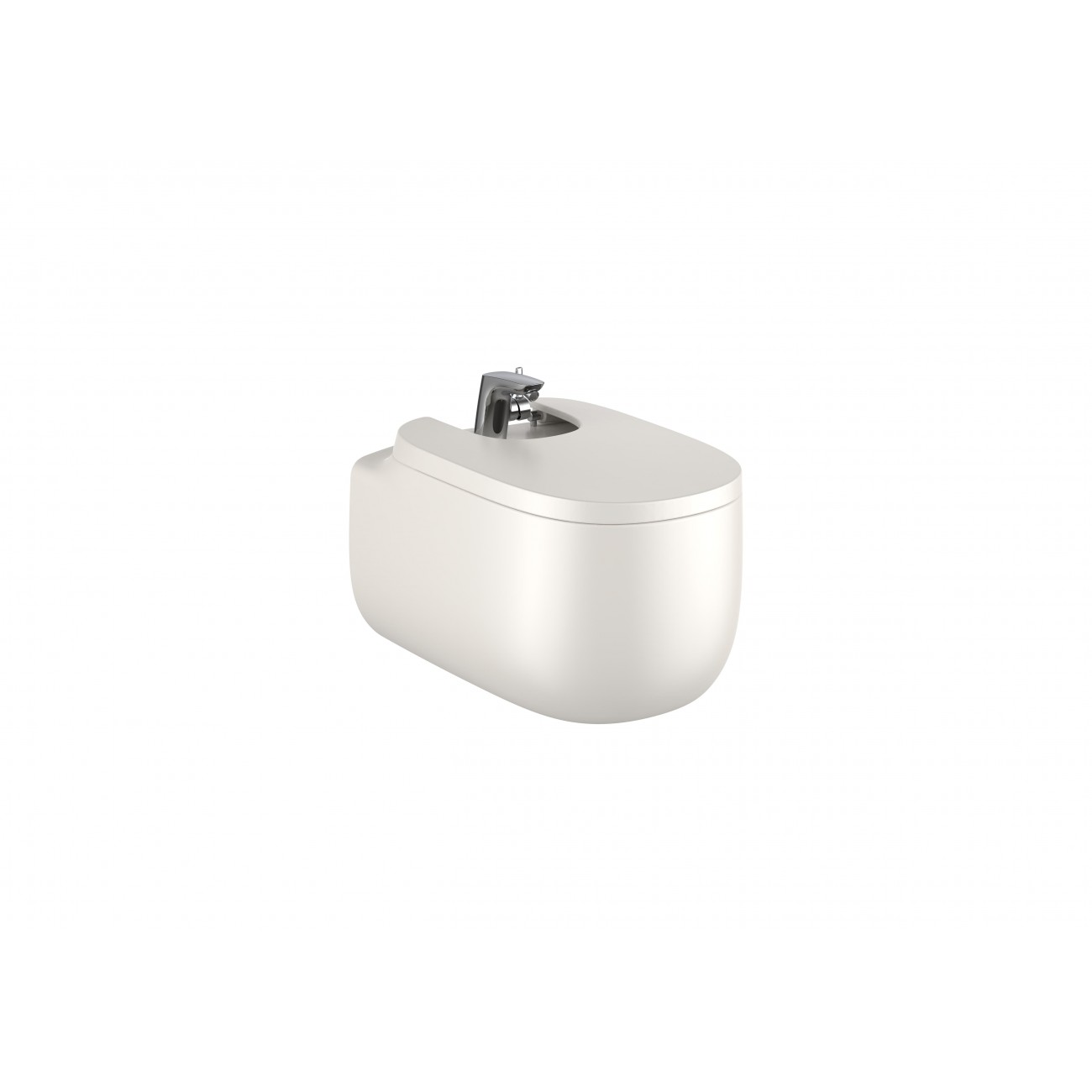 Roca Beyond Bidet filo muro sospeso con fori