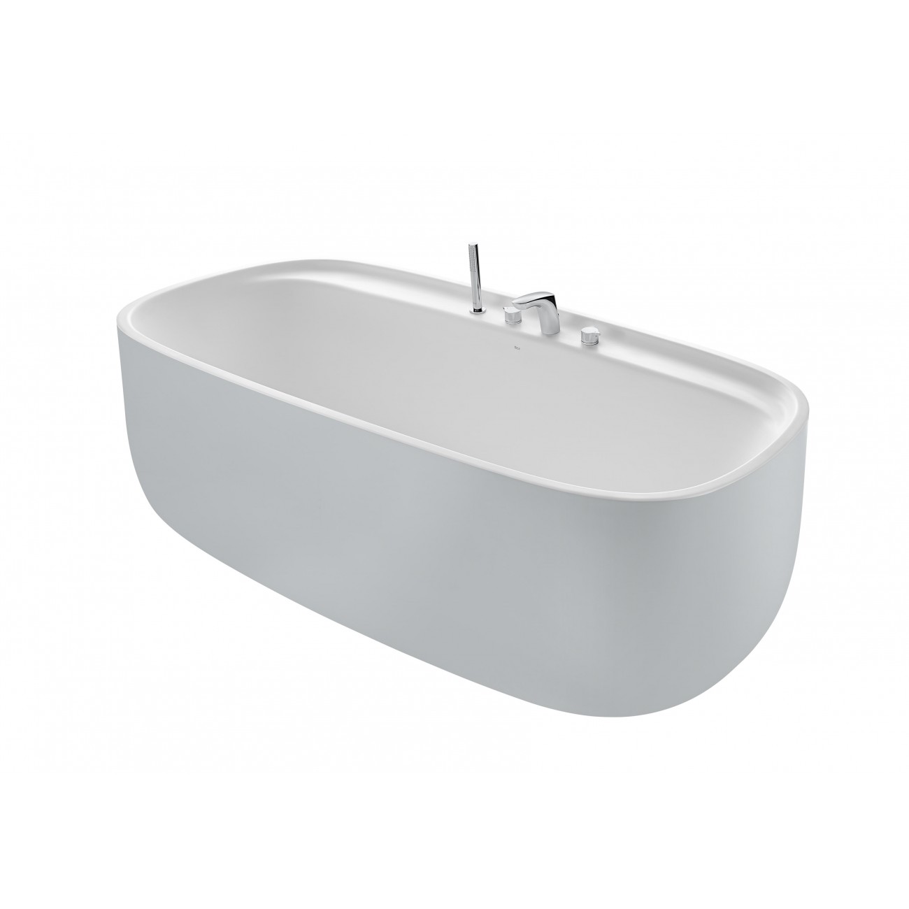 Roca Beyond Baignoire en Surfex 180x90 avec trous pour la robinetterie