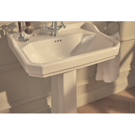 Roca Carmen Washbasin to wall per colonna with 1 forum per rubinetteria