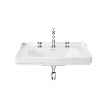 Roca Carmen Lavabo a muro per colonna with 3 fori per rubinetteria