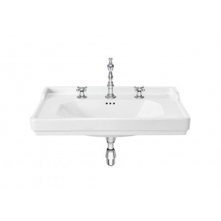 Roca Carmen Lavabo a muro per colonna with 3 fori per rubinetteria