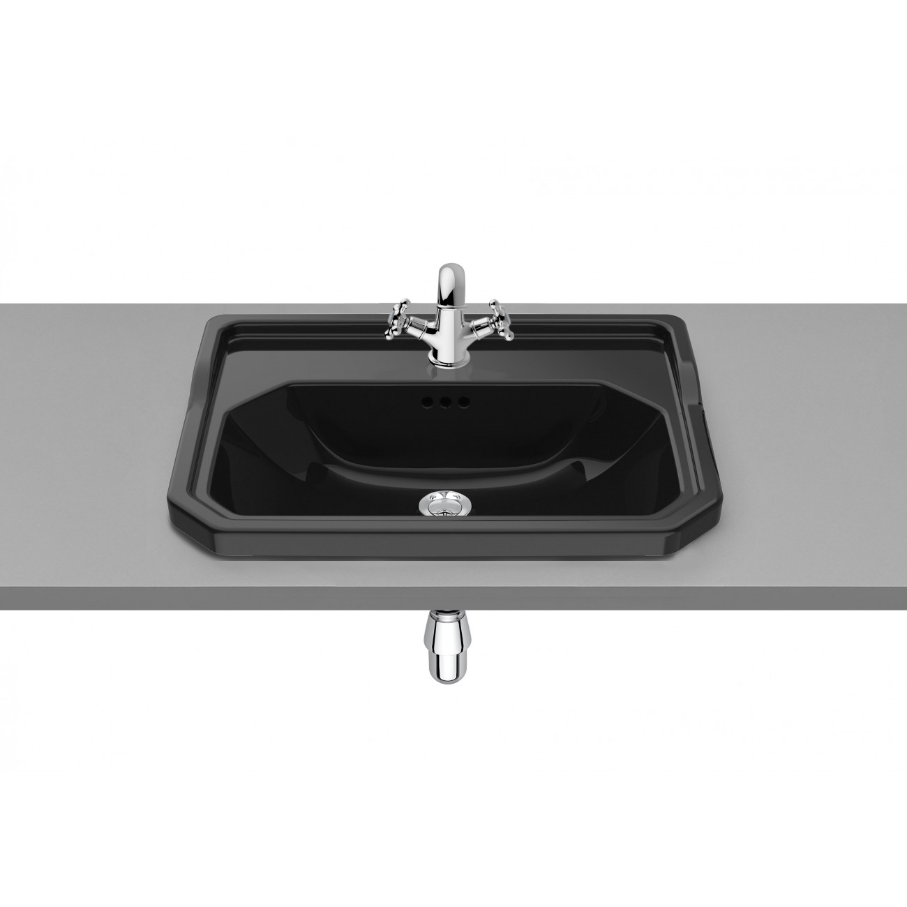 Roca Carmen Built-in washbasin above floor  1 tap hole