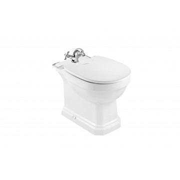 Roca Carmen Floor bidet with 1 tap hole with lid