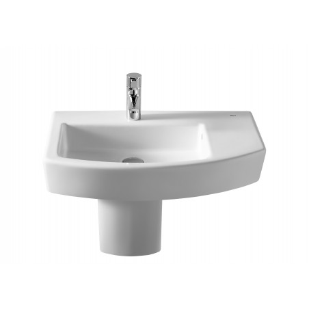 Roca Hall Asymmetric sink for semi column 650x420x135