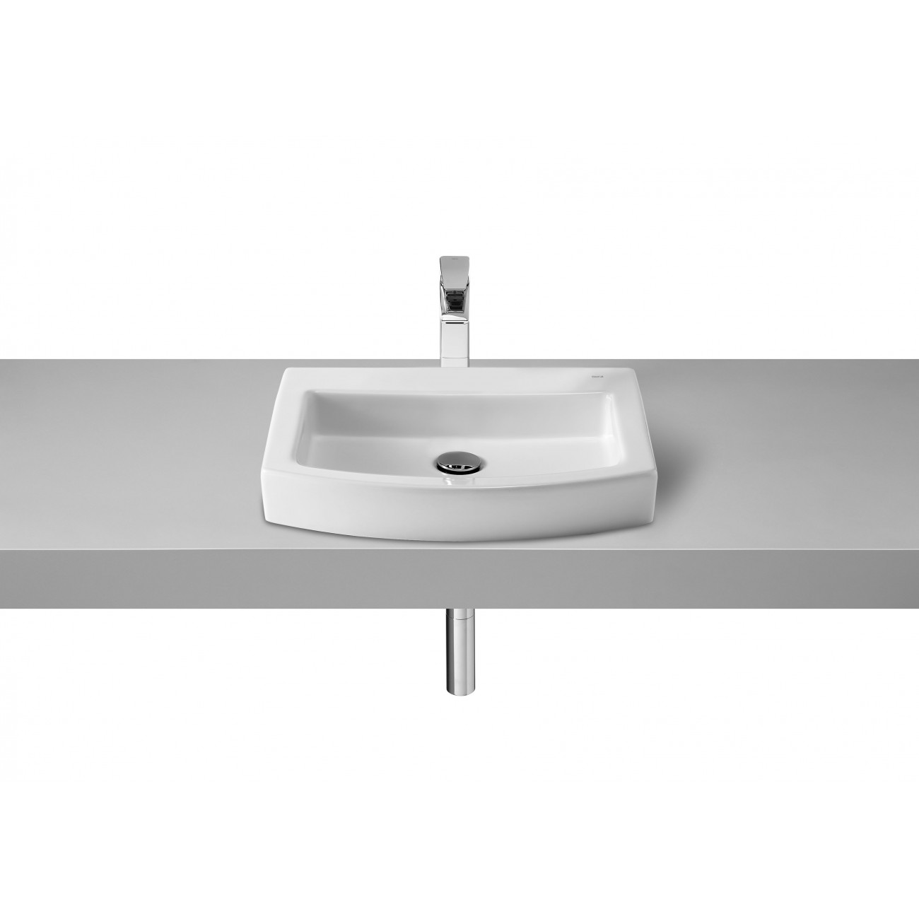 Roca Hall Lave-mains à poser sans trou robinet 520x440x95