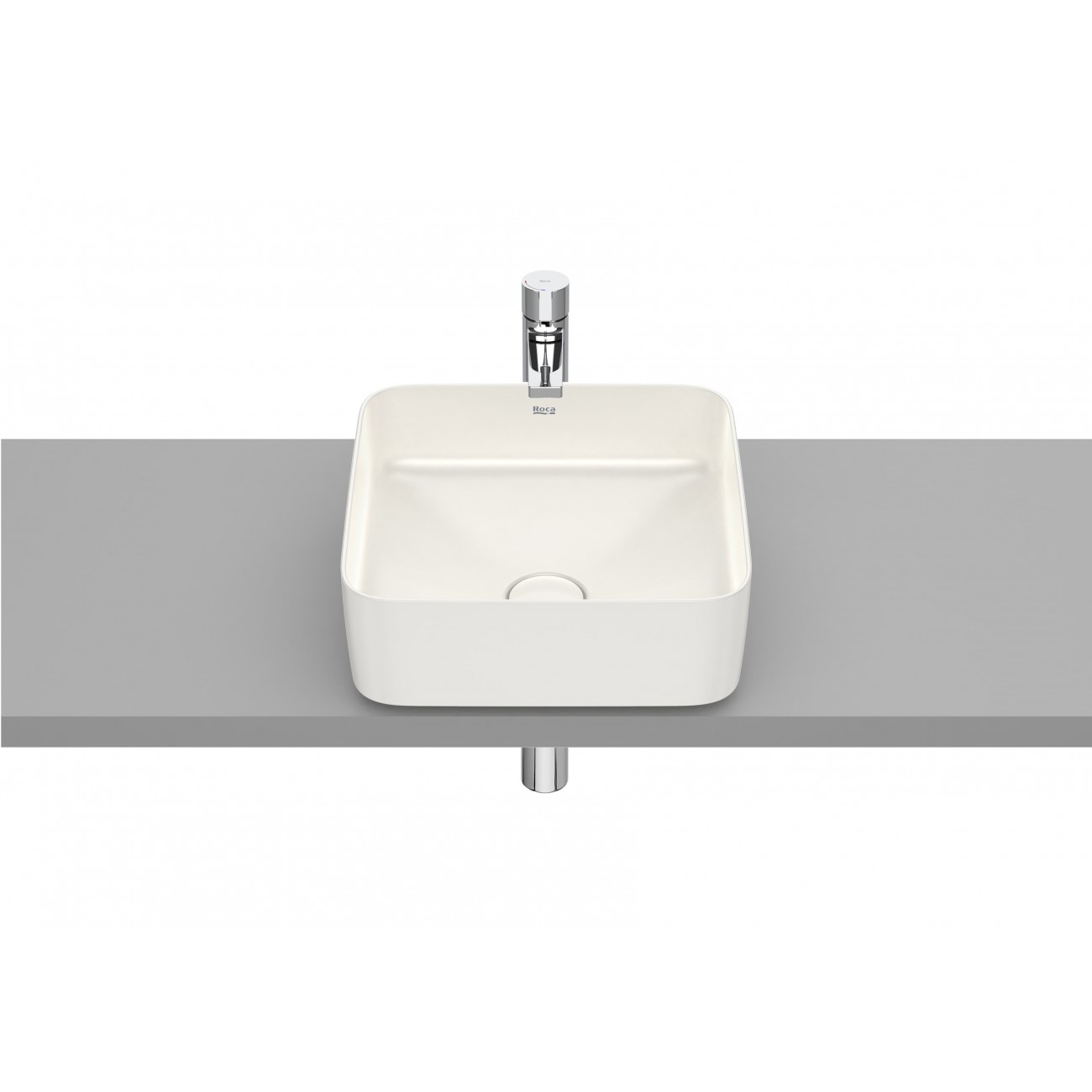 Roca Inspira Lavabo ad appoggio Fineceramic Square 370x370x140